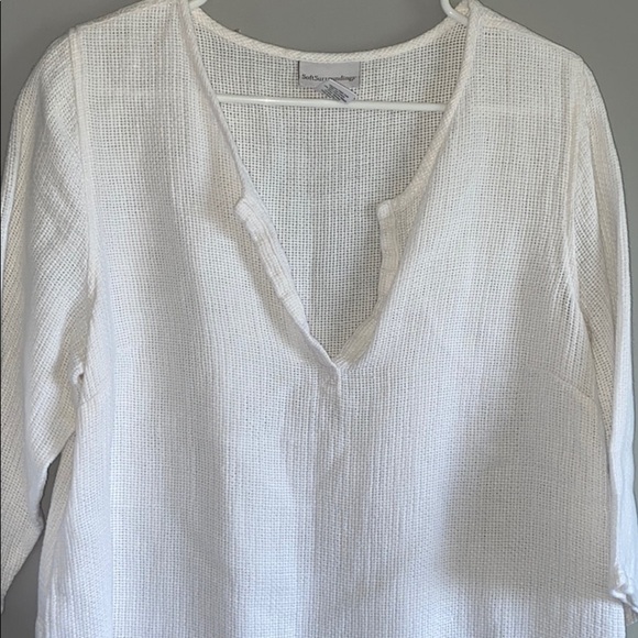Soft Surroundings Linen Tunics Size Medium Tunics Waffle Knit V Neck Two - Picture 10 of 16